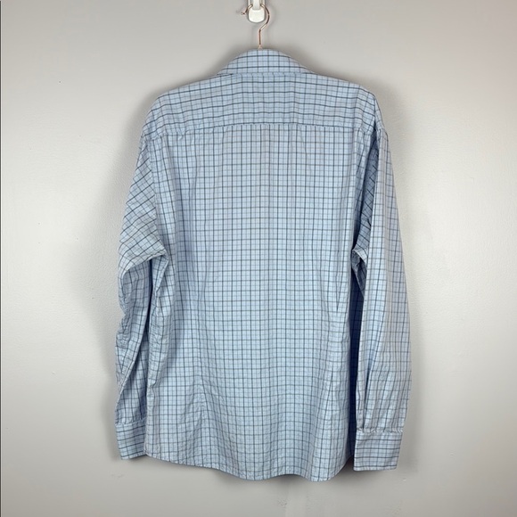 Blu by Polifroni Blue Casual Button Down Shirt Size 17.5 - Picture 9 of 11